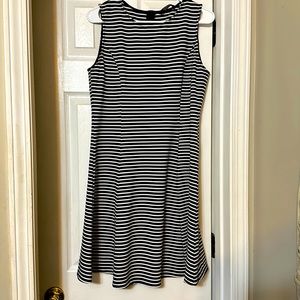 Black & White striped midi dress.